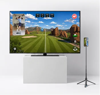 Course view cast to a TV