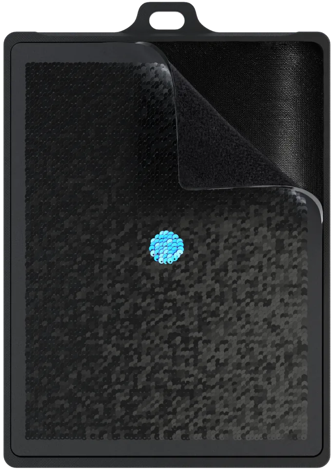 Pad peeling off the velcro backing