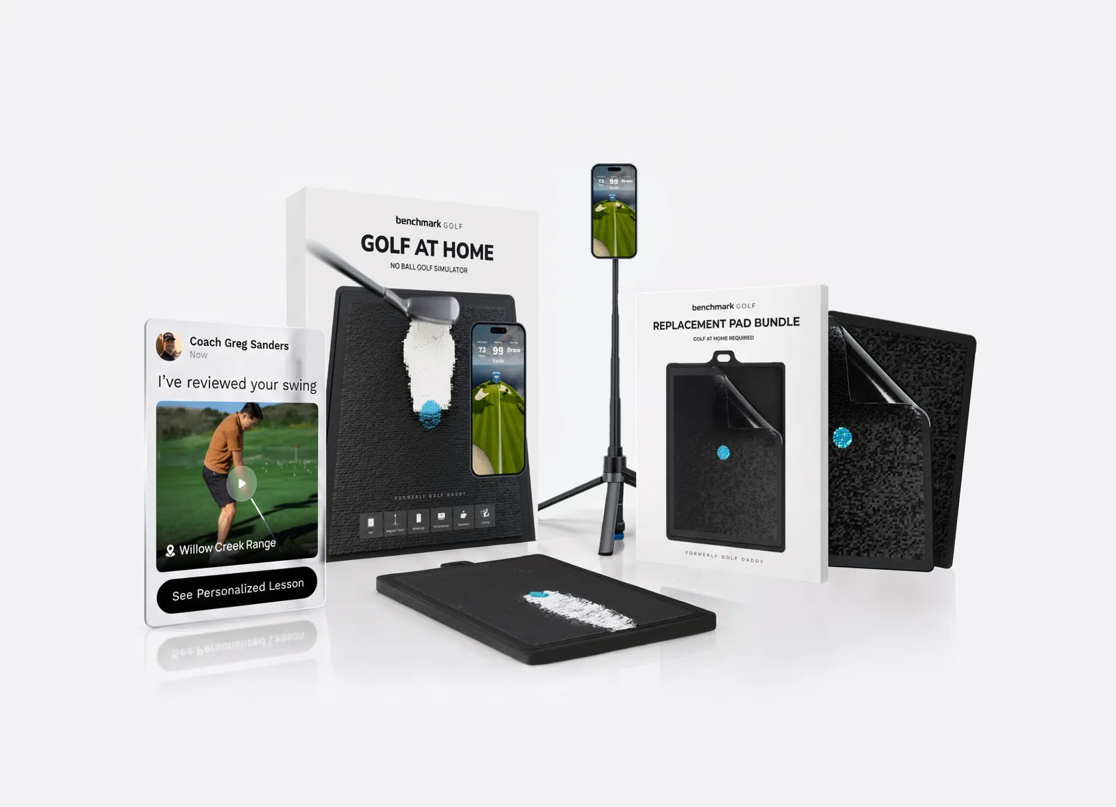 The Benchmark Launch Bundle: simulator, replacement pads and coaching