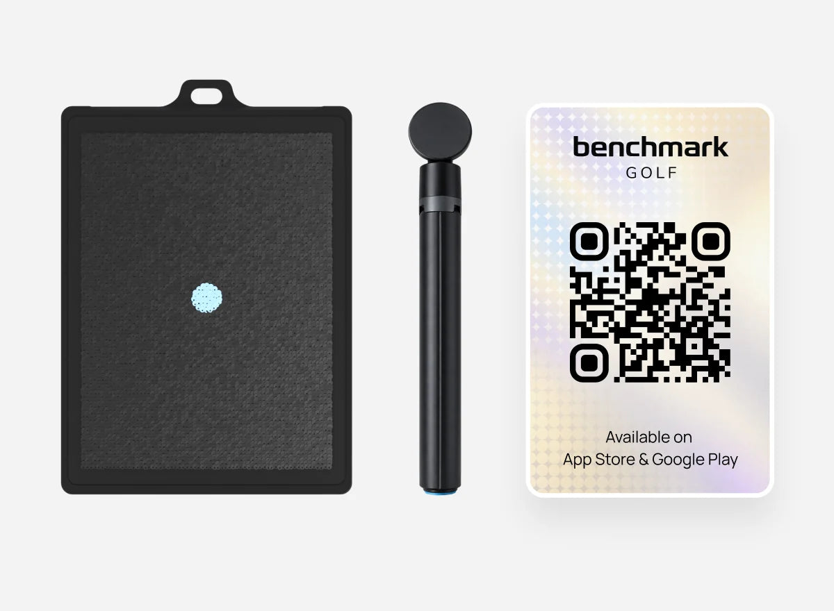 The mat, the tripod and the app card laid out